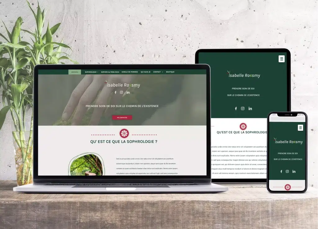 Mockup Site web Sophrologie